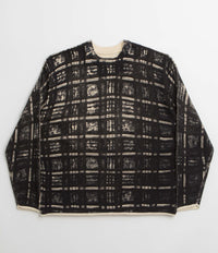 Fucking Awesome Printed Plaid Sweatshirt in Black Plaid