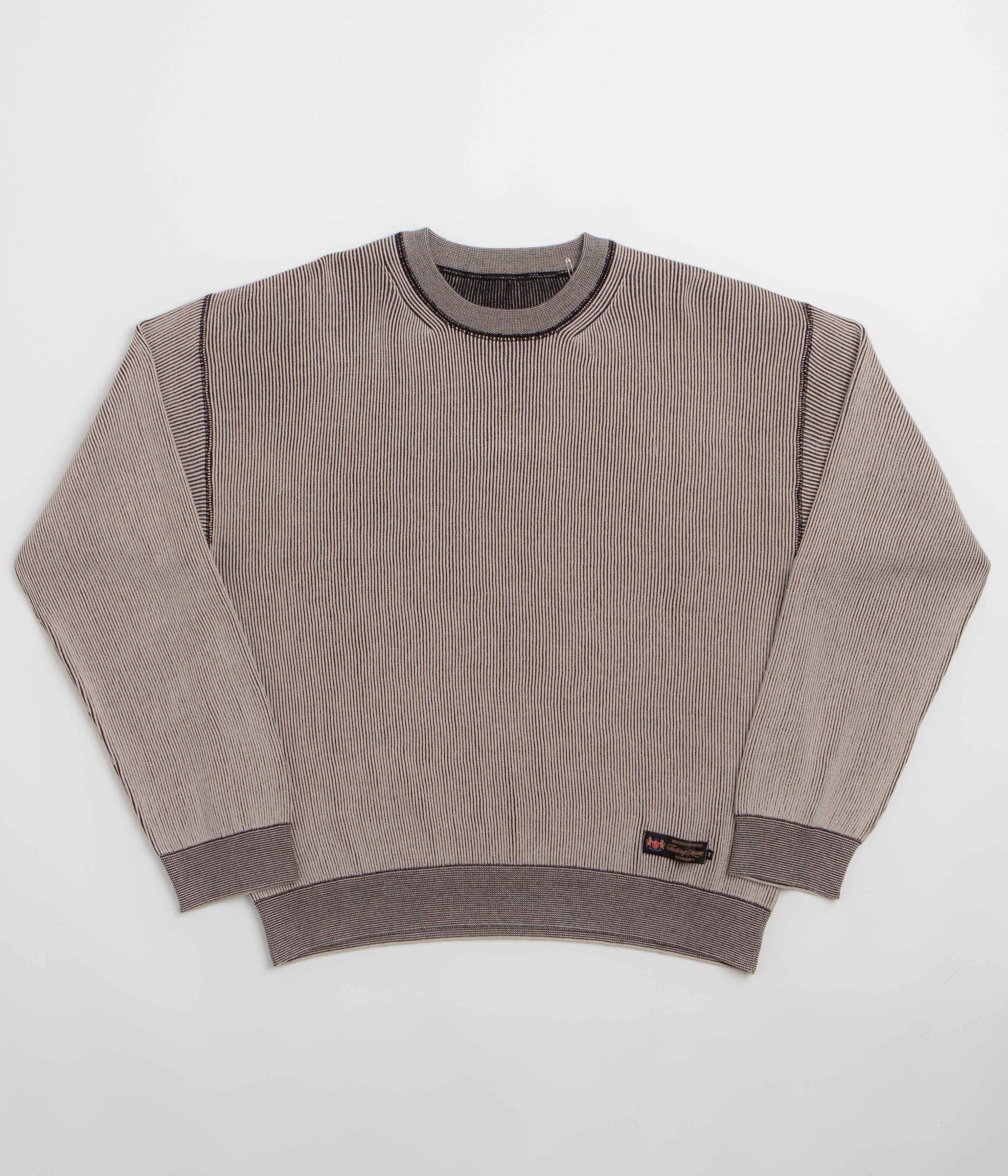 Fucking Awesome Reversible Knitted Crewneck Sweatshirt - Grey