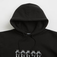 Fucking Awesome Spike Repeat Embroidered Hoodie - Black thumbnail