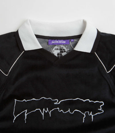 トップス FUCKING AWESOME Velour Soccer Jersey Velour Soccer Jersey L/S Shirt Blk(size options listed