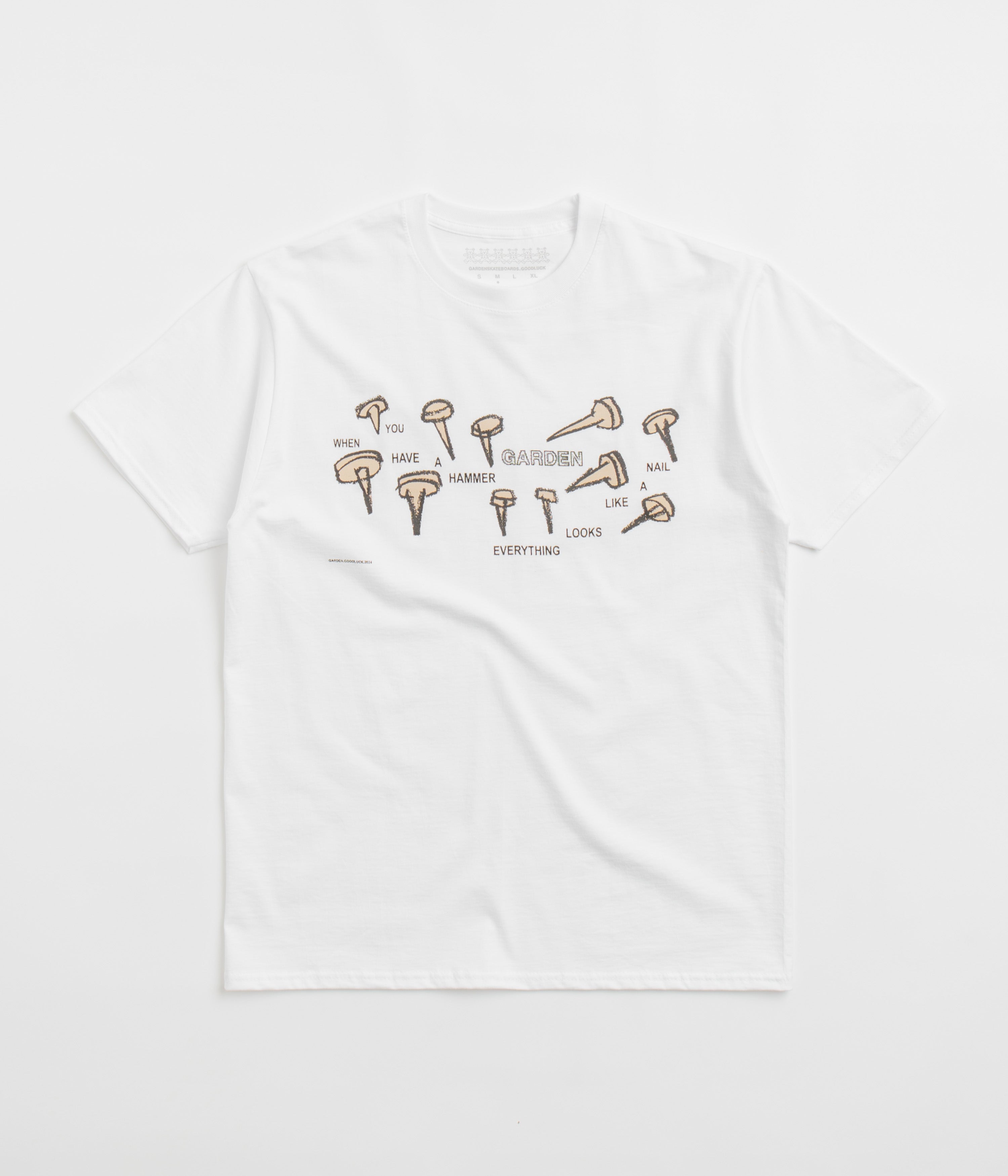 Garden Nails T-Shirt in White