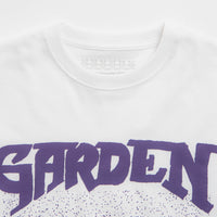 Garden Not A Race T-Shirt in White and Purple thumbnail