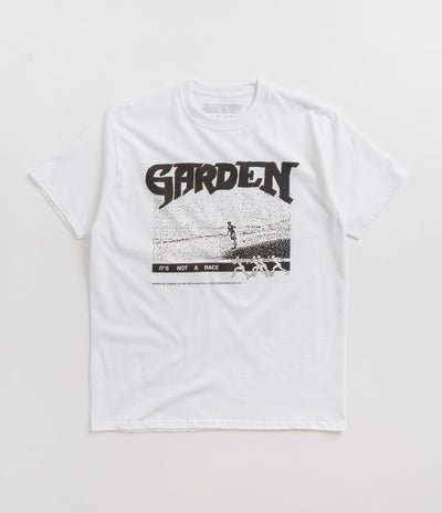 Garden Runner T-Shirt in White and Black