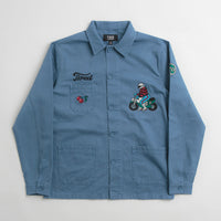 Tired Moto Field Jacket - Cadet Blue thumbnail