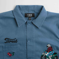 Tired Moto Field Jacket - Cadet Blue thumbnail