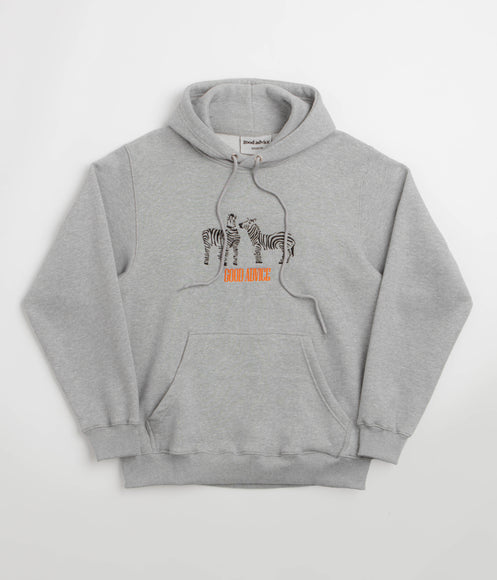 Good Advice Zebra Hoodie - Sports Grey