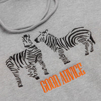 Good Advice Zebra Hoodie - Sports Grey thumbnail