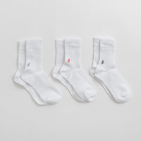 Gramicci Basic Crew Socks in White and Multi thumbnail