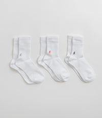 Gramicci Basic Crew Socks in White and Multi
