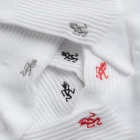 Gramicci Basic Crew Socks in White and Multi thumbnail