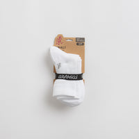 Gramicci Basic Crew Socks in White and Multi thumbnail