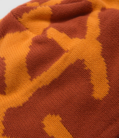 Gramicci Burly Runningman Beanie in Burnt Orange