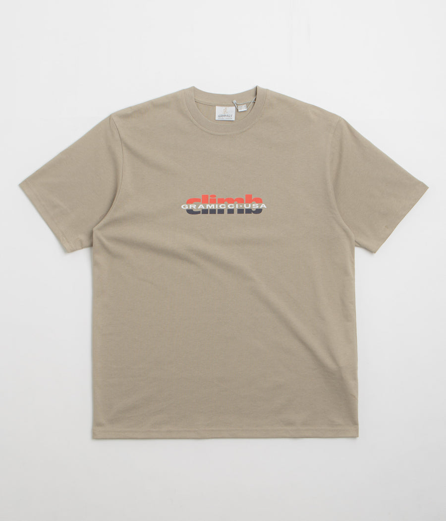 Gramicci Climb T-Shirt in Khaki