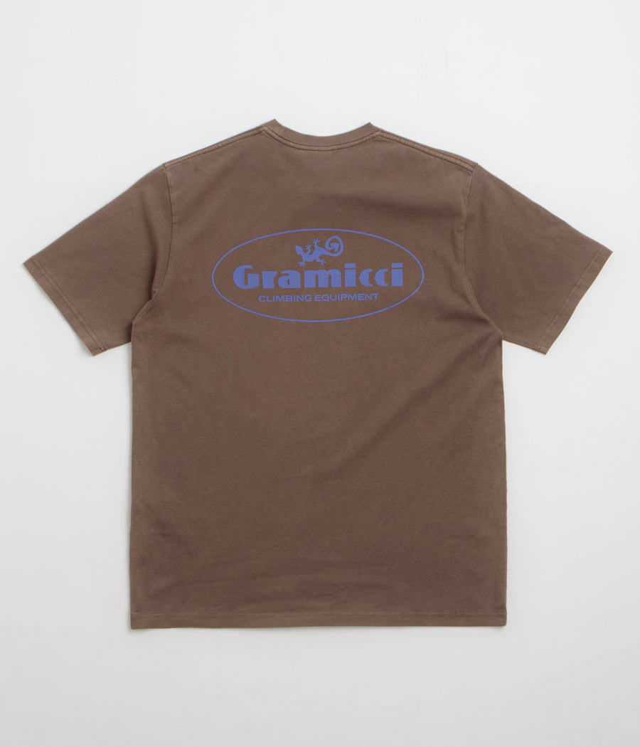 Gramicci Climbing Equipment T-Shirt in Brown Pigment