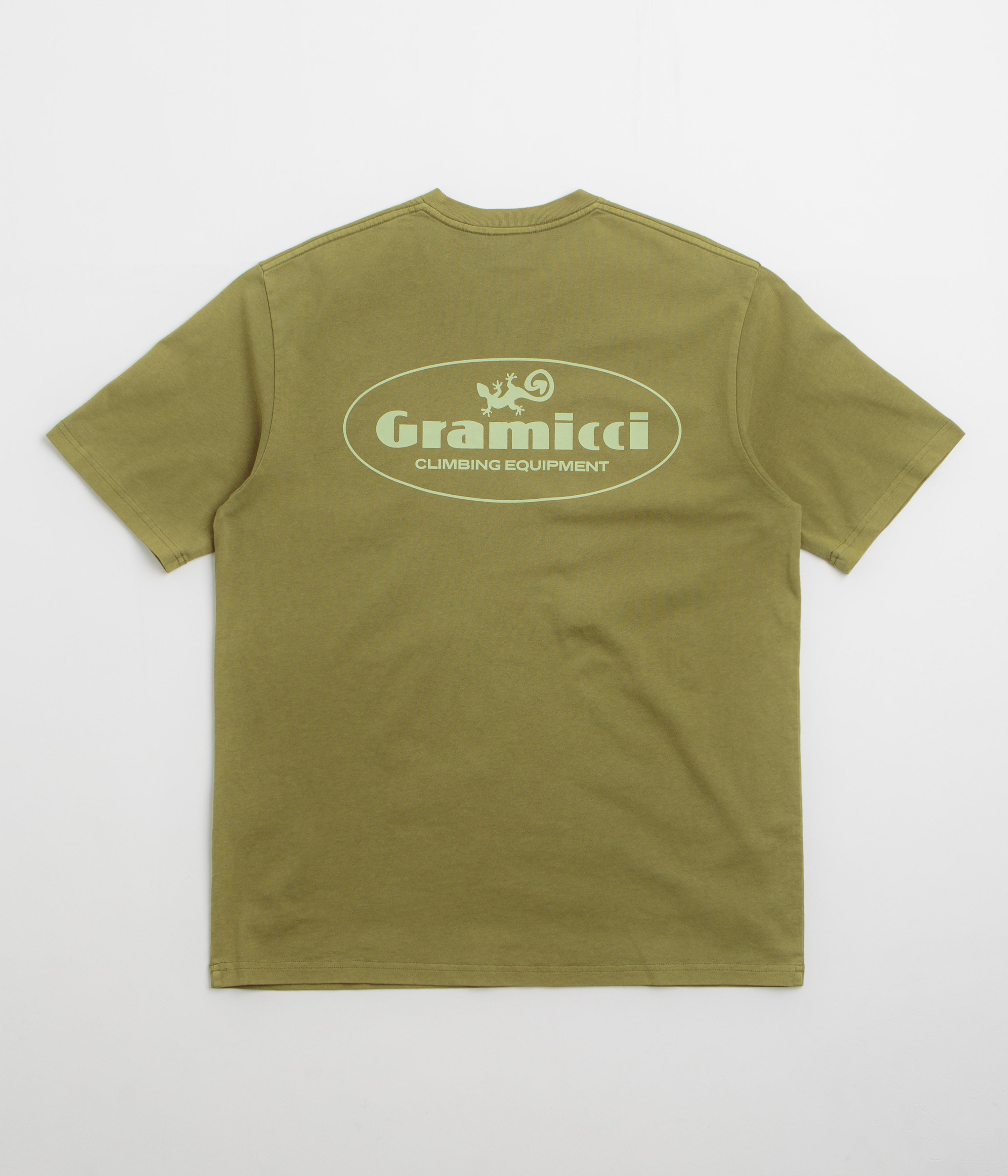 Gramicci Climbing Equipment T-Shirt in Pistachio Pigment