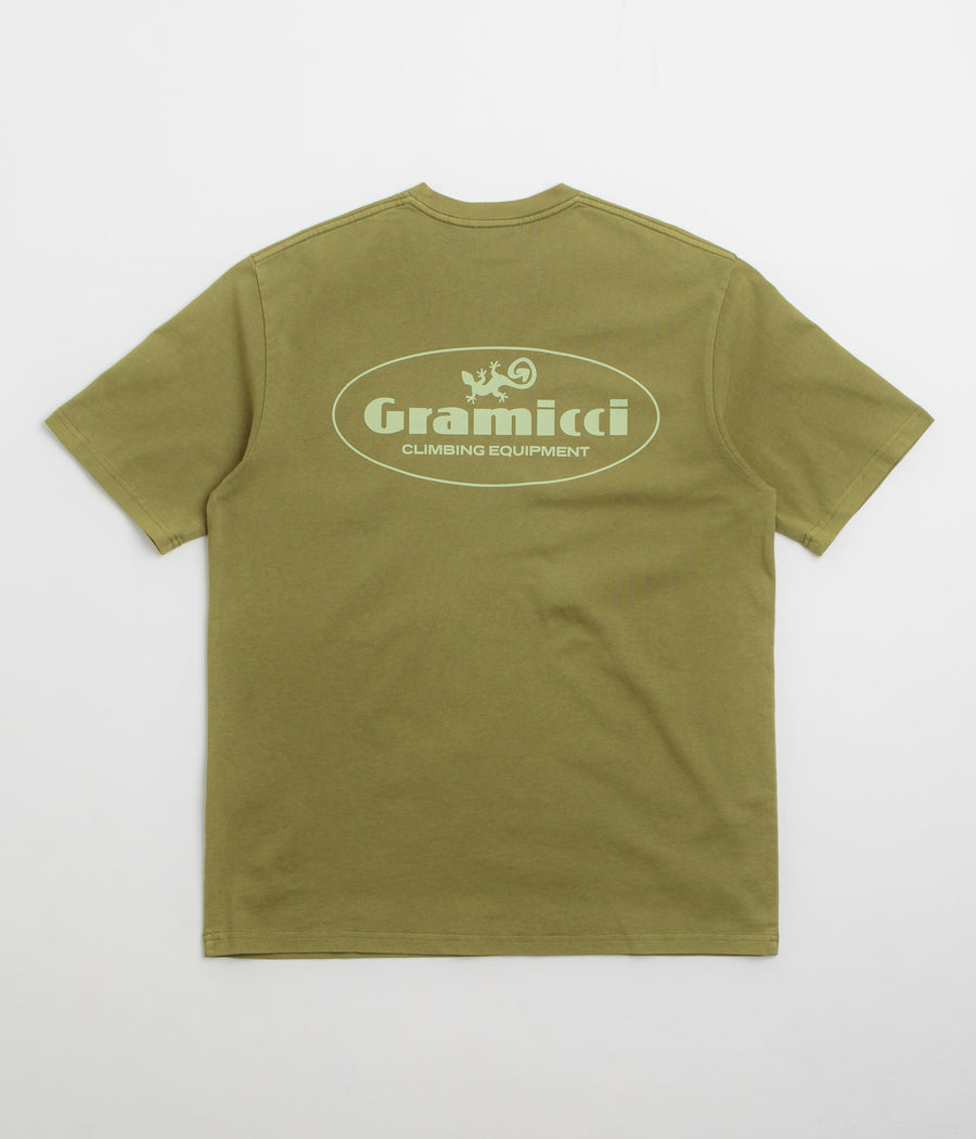 Gramicci Climbing Equipment T-Shirt in Pistachio Pigment