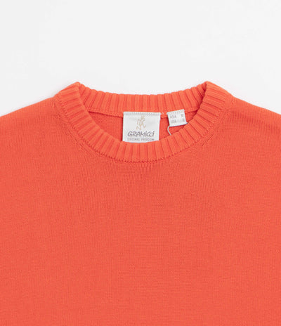 Gramicci Cotton Knit Crewneck Sweatshirt - Cayenne