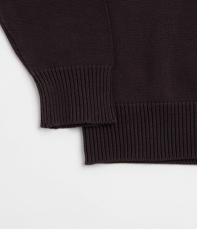 Gramicci Cotton Knit Crewneck Sweatshirt - Charcoal