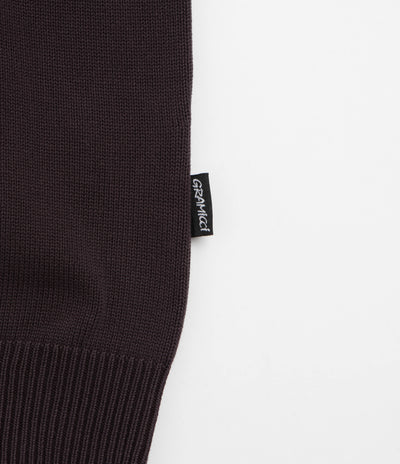 Gramicci Cotton Knit Crewneck Sweatshirt - Charcoal