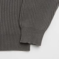 Gramicci Cotton Knit Crewneck Sweatshirt in Grey thumbnail