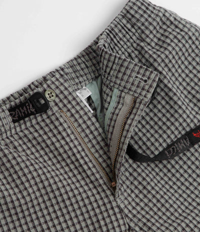 Gramicci Dobby Plaid Straight Fit G Pants - Stone