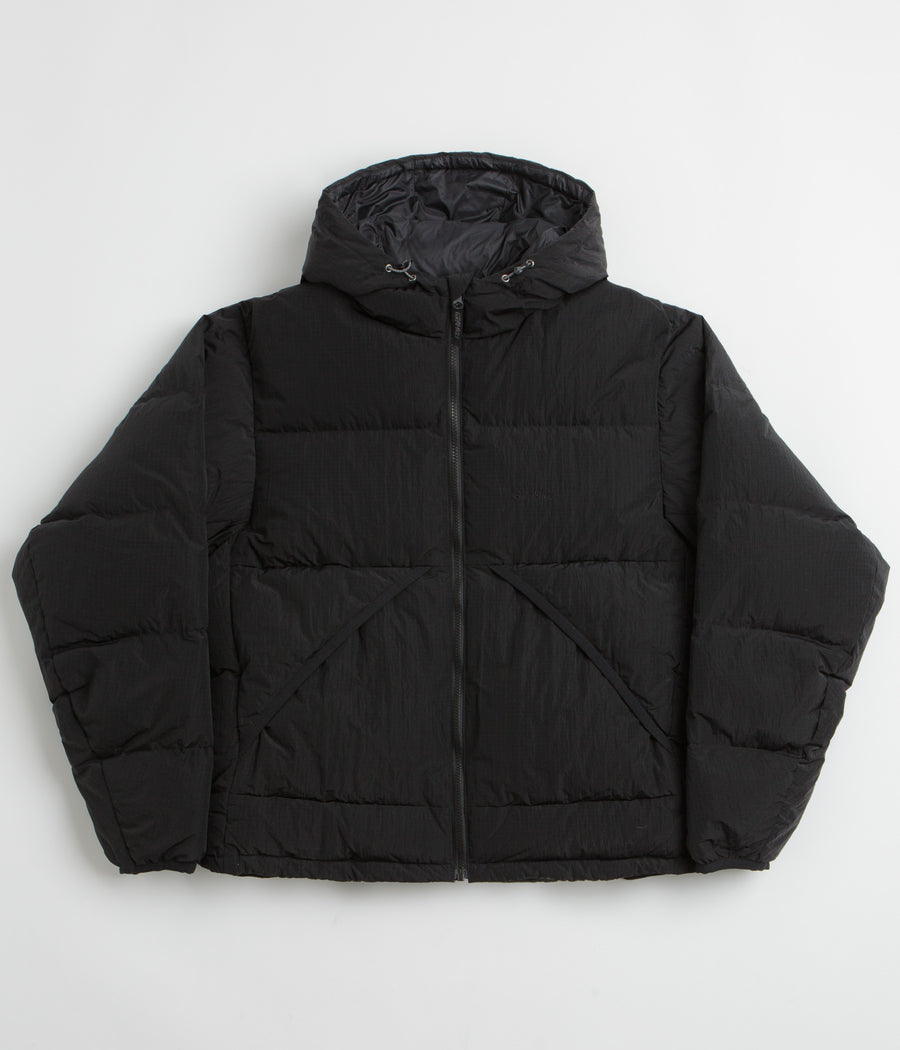 Gramicci Down Hooded Puffer Jacket in Black