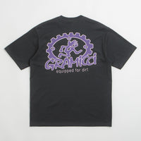 Gramicci Equipped For Dirt T-Shirt in Vintage Black thumbnail