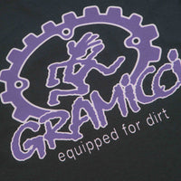 Gramicci Equipped For Dirt T-Shirt in Vintage Black thumbnail