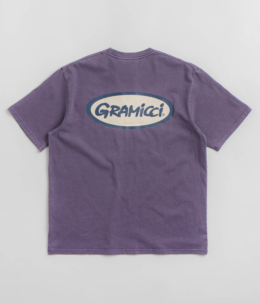 Puma Embroidered Logo T Shirt Mens - Purple Pigment
