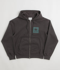 Gramicci Hemp Full Zip Hoodie in Deep Brown