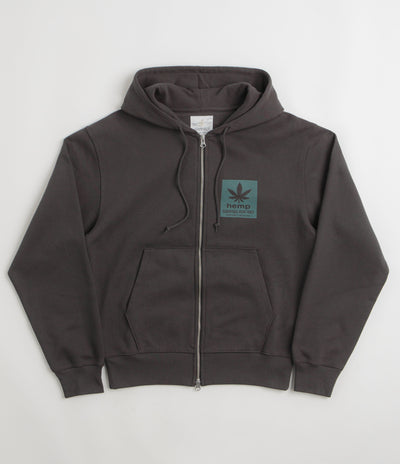 Gramicci Hemp Full Zip Hoodie - Deep Brown