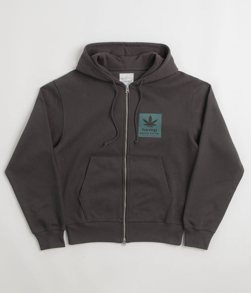 Gramicci Hemp Full Zip Hoodie - Deep Brown
