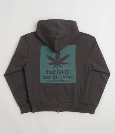 Gramicci Hemp Full Zip Hoodie - Deep Brown