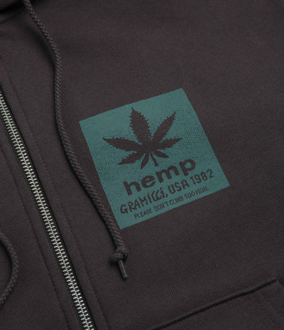 Gramicci Hemp Full Zip Hoodie - Deep Brown