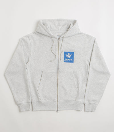 Gramicci Hemp Full Zip Hoodie - Heather Ash