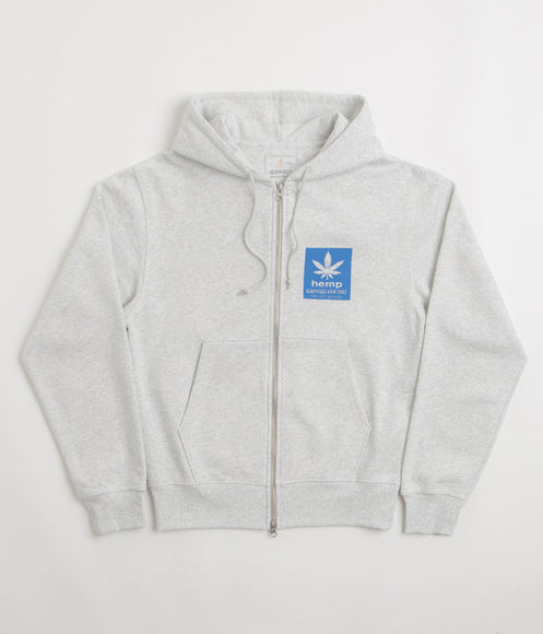 Gramicci Hemp Full Zip Hoodie - Heather Ash