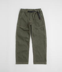 Gramicci Japanese Slub Denim Pants in Dark Sage
