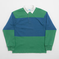 Gramicci Langdon Rugby Shirt in Cerulean and Emerald thumbnail