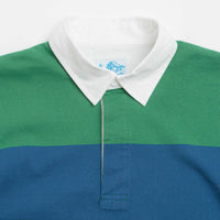 Gramicci Langdon Rugby Shirt in Cerulean and Emerald thumbnail