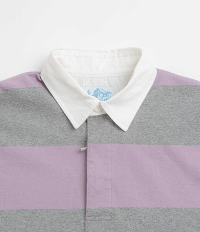 Gramicci Langdon Rugby Shirt in Heather and Purple