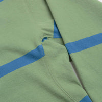 Gramicci Langdon Rugby Shirt in Olive and Blue thumbnail