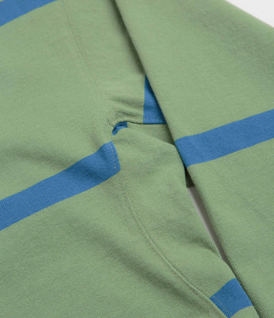 Gramicci Langdon Rugby Shirt in Olive and Blue