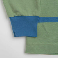 Gramicci Langdon Rugby Shirt in Olive and Blue thumbnail