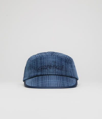 Gramicci Long Bill Cap - Indigo Checkered Plaid