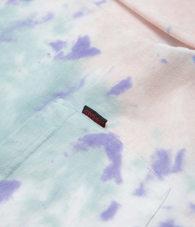 Gramicci Long Sleeve Pocket T-Shirt in Blue Tie Dye