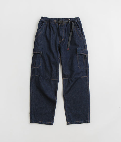 Gramicci Loose Denim Cargo Pants - Dark Indigo