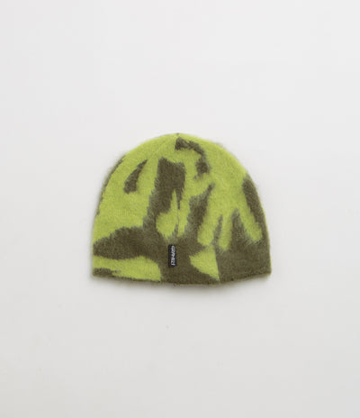 Gramicci Mohair Burly Runningman Beanie in Chartreuse