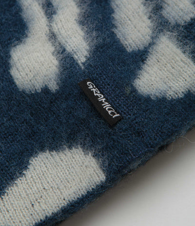 Gramicci Mohair Burly Runningman Beanie in Midnight