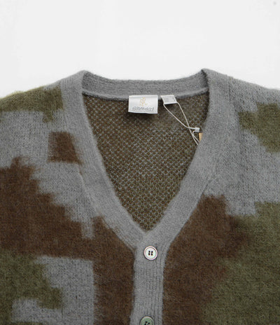 Gramicci Mohair Cardigan in Jungle Digi Camo