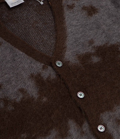 Gramicci Mohair Splatter Cardigan - Slate